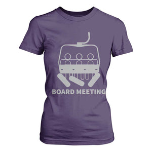 Funny Skiing T Shirt For Women Snowboard Meeting Gift TS10 Purple Print Your Wear