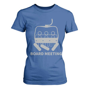 Funny Skiing T Shirt For Women Snowboard Meeting Gift TS10 Royal Blue Print Your Wear