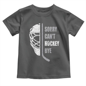 Ice Hockey Player Toddler T Shirt Retro Sorry Cant Hockey Bye TS10 Dark Heather Print Your Wear