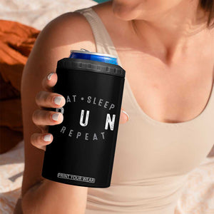 Eat Sleep Run Repeat 4 in 1 Can Cooler Tumbler Marathon Runner TS10 Print Your Wear