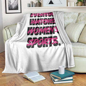 Womens Sports Throw Blanket Feminist Body Positivity Inclusive Equality TS10 Print Your Wear