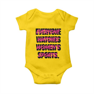Womens Sports Baby Onesie Feminist Body Positivity Inclusive Equality TS10 Daisy Print Your Wear