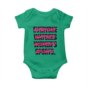 Womens Sports Baby Onesie Feminist Body Positivity Inclusive Equality TS10 Irish Green Print Your Wear