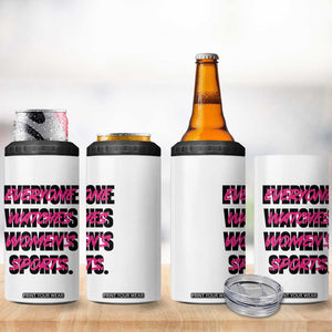 Womens Sports 4 in 1 Can Cooler Tumbler Feminist Body Positivity Inclusive Equality TS10 Print Your Wear