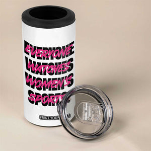 Womens Sports 4 in 1 Can Cooler Tumbler Feminist Body Positivity Inclusive Equality TS10 Print Your Wear
