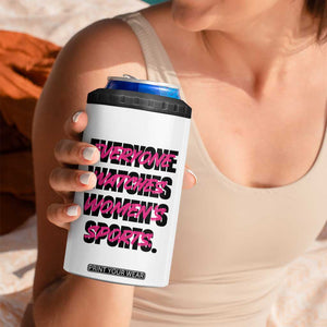 Womens Sports 4 in 1 Can Cooler Tumbler Feminist Body Positivity Inclusive Equality TS10 Print Your Wear