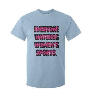 Womens Sports T Shirt For Kid Feminist Body Positivity Inclusive Equality TS10 Light Blue Print Your Wear