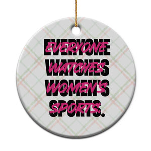 Womens Sports Ceramic Ornament Feminist Body Positivity Inclusive Equality TS10 1pc Christmas Plaid Print Your Wear