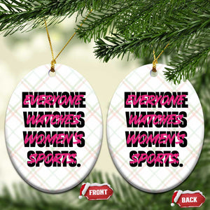 Womens Sports Ceramic Ornament Feminist Body Positivity Inclusive Equality TS10 Print Your Wear