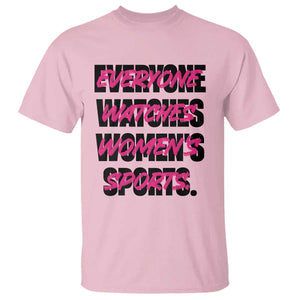 Womens Sports T Shirt Feminist Body Positivity Inclusive Equality TS10 Light Pink Print Your Wear