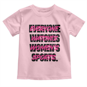 Womens Sports Toddler T Shirt Feminist Body Positivity Inclusive Equality TS10 Light Pink Print Your Wear