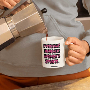 Womens Sports Coffee Mug Feminist Body Positivity Inclusive Equality TS10 Print Your Wear