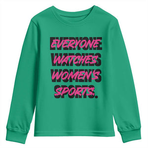 Womens Sports Youth Sweatshirt Feminist Body Positivity Inclusive Equality TS10 Irish Green Print Your Wear