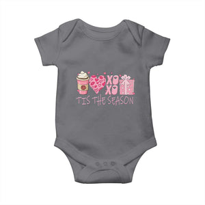 Valentine Coffee Baby Onesie Love Heart XOXO Cute Graphic Valentines Day TS10 Charcoal Print Your Wear