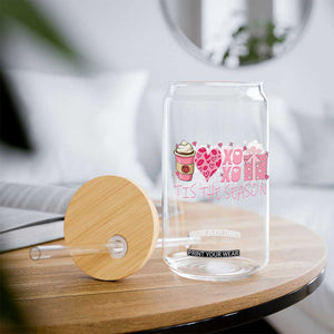 Valentine Coffee Glass Can Love Heart XOXO Cute Graphic Valentines Day TS10 Print Your Wear