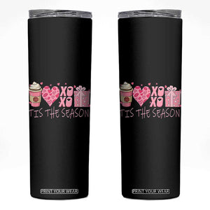 Valentine Coffee Skinny Tumbler Love Heart XOXO Cute Graphic Valentines Day TS10 Black Print Your Wear