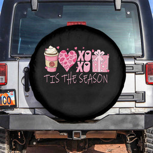 Valentine Coffee Spare Tire Cover Love Heart XOXO Cute Graphic Valentines Day TS10 No hole Black Print Your Wear