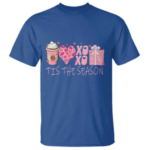 Valentine Coffee T Shirt Love Heart XOXO Cute Graphic Valentines Day TS10 Royal Blue Print Your Wear