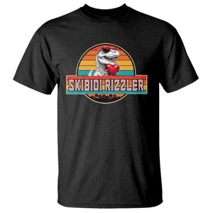Vintage Valentines Dinosaur T Shirt Funny Dino Meme Skibidi Rizzler TS10 Black Print Your Wear