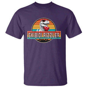 Vintage Valentines Dinosaur T Shirt Funny Dino Meme Skibidi Rizzler TS10 Purple Print Your Wear