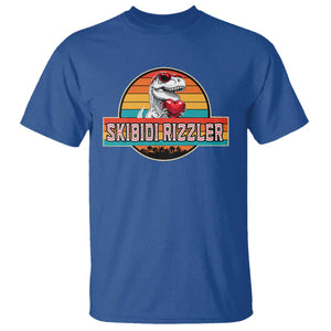 Vintage Valentines Dinosaur T Shirt Funny Dino Meme Skibidi Rizzler TS10 Royal Blue Print Your Wear