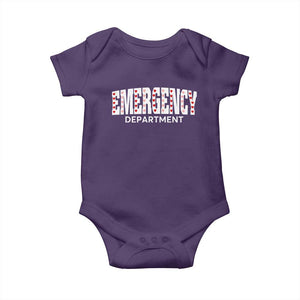 Emergency Department Baby Onesie Cute ER Nurse Gift TS10 Purple Print Your Wear