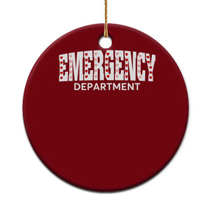 Emergency Department Ceramic Ornament Cute ER Nurse Gift TS10 1pc Red Print Your Wear