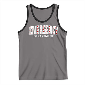 Emergency Department Tank Top Cute ER Nurse Gift TS10 Deep Heather Black Print Your Wear