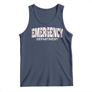 Emergency Department Tank Top Cute ER Nurse Gift TS10 Navy Print Your Wear