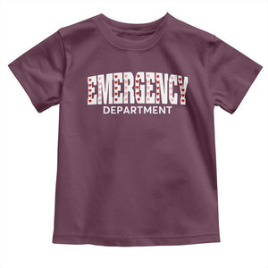 Emergency Department Toddler T Shirt Cute ER Nurse Gift TS10 Maroon Print Your Wear