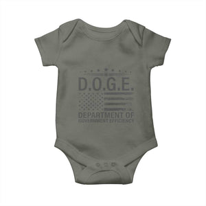 D.O.G.E. DOGE Department of Government Efficiency Baby Onesie TS10 Military Green Print Your Wear