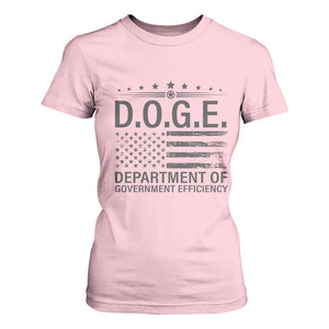 D.O.G.E. DOGE Department of Government Efficiency T Shirt For Women TS10 Light Pink Print Your Wear