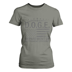 D.O.G.E. DOGE Department of Government Efficiency T Shirt For Women TS10 Military Green Print Your Wear