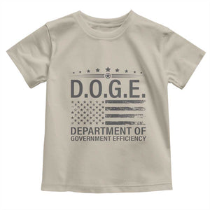 D.O.G.E. DOGE Department of Government Efficiency Toddler T Shirt TS10 Sand Print Your Wear