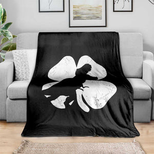 Dinosaur St Patricks Day Shamrock Throw Blanket Silhouette Boys Toddler Kids TS10 Print Your Wear