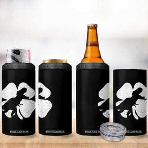 Dinosaur St Patricks Day Shamrock 4 in 1 Can Cooler Tumbler Silhouette Boys Toddler Kids TS10 Print Your Wear