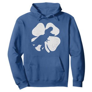 Dinosaur St Patricks Day Shamrock Hoodie Silhouette Boys Toddler Kids TS10 Royal Blue Print Your Wear