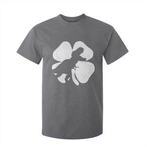 Dinosaur St Patricks Day Shamrock T Shirt For Kid Silhouette Boys Toddler Kids TS10 Charcoal Print Your Wear