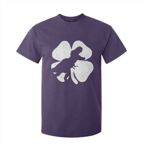 Dinosaur St Patricks Day Shamrock T Shirt For Kid Silhouette Boys Toddler Kids TS10 Purple Print Your Wear