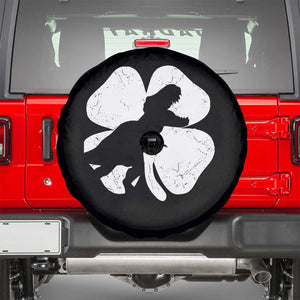 Dinosaur St Patricks Day Shamrock Spare Tire Cover Silhouette Boys Toddler Kids TS10 Black Print Your Wear
