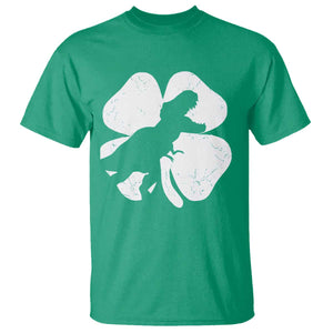 Dinosaur St Patricks Day Shamrock T Shirt Silhouette Boys Toddler Kids TS10 Irish Green Print Your Wear