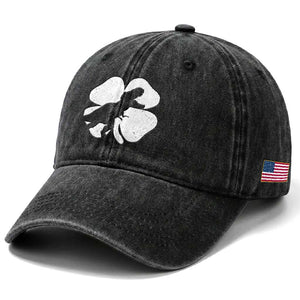 Dinosaur St Patricks Day Shamrock Washed Cotton Baseball Cap Silhouette Boys Toddler Kids TS10 Print Your Wear