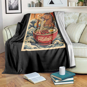 Zodiac Lunar New Year Of The Horse 2026 Throw Blanket Ramen Lovers TS10 Print Your Wear