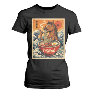 Zodiac Lunar New Year Of The Horse 2026 T Shirt For Women Ramen Lovers TS10 Black Print Your Wear
