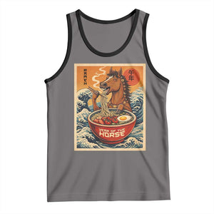 Zodiac Lunar New Year Of The Horse 2026 Tank Top Ramen Lovers TS10 Deep Heather Black Print Your Wear