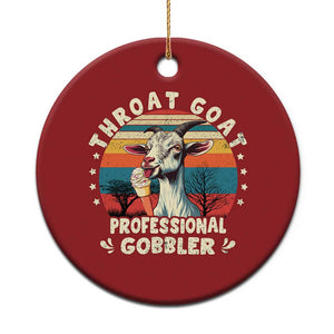 Throat Goat Christmas Ornament Funny Dirty Humor Embarrassment Vintage TS10 Print Your Wear
