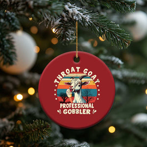 Throat Goat Christmas Ornament Funny Dirty Humor Embarrassment Vintage TS10 Print Your Wear