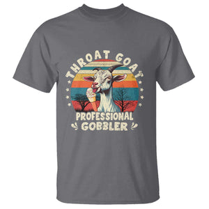 Throat Goat T Shirt Funny Dirty Humor Embarrassment Vintage TS10 Charcoal Print Your Wear