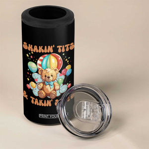 Shakin' Tits and Takin' Shits 4 in 1 Can Cooler Tumbler Naughty Funny Inappropriate TS10 Print Your Wear