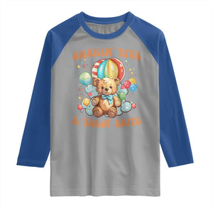 Shakin' Tits and Takin' Shits Raglan Shirt Naughty Funny Inappropriate TS10 Sport Gray Royal Print Your Wear